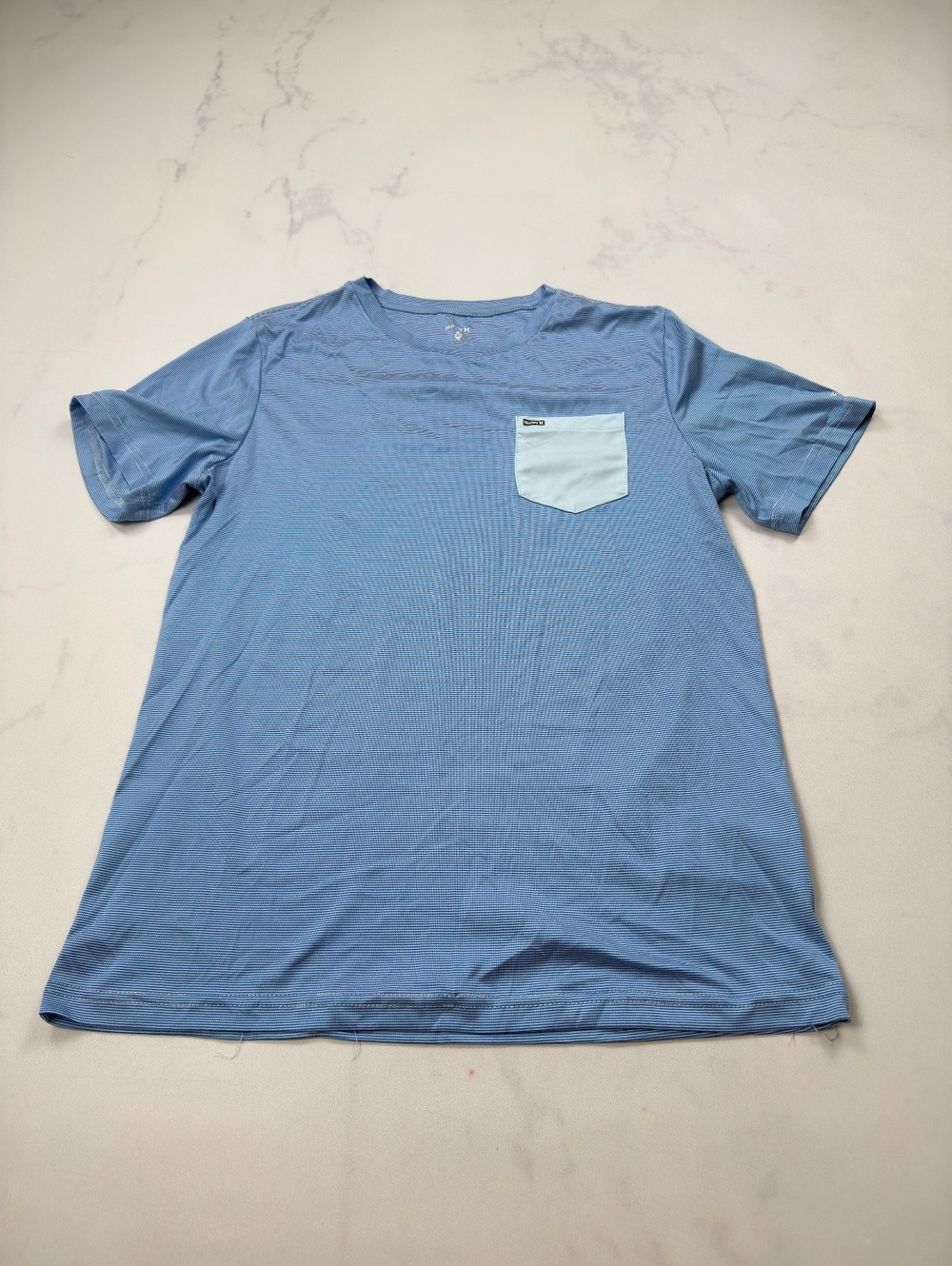 Hurley Swim Rashguard Blue Modern Minimalist - Boys XL